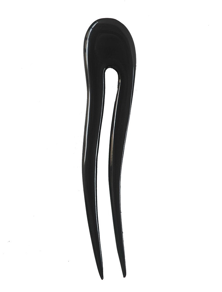Marycrafts Black Wavy Simple Buffalo Horn Hair Fork, Hairfork, Hair Pin, Hairpin, Hair Accessory, Hair Toy Handmade 5