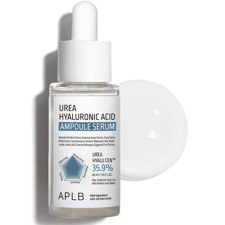 APLB Urea Hyaluronic Acid Ampoule Serum | UREA HYALU CEN™ 35.9% 1.35 FL.OZ/Korean Skincare, Deep hydration, Nourishing, Dry skin, Wrinkle care, Revitalize for gentle and improve skin texture