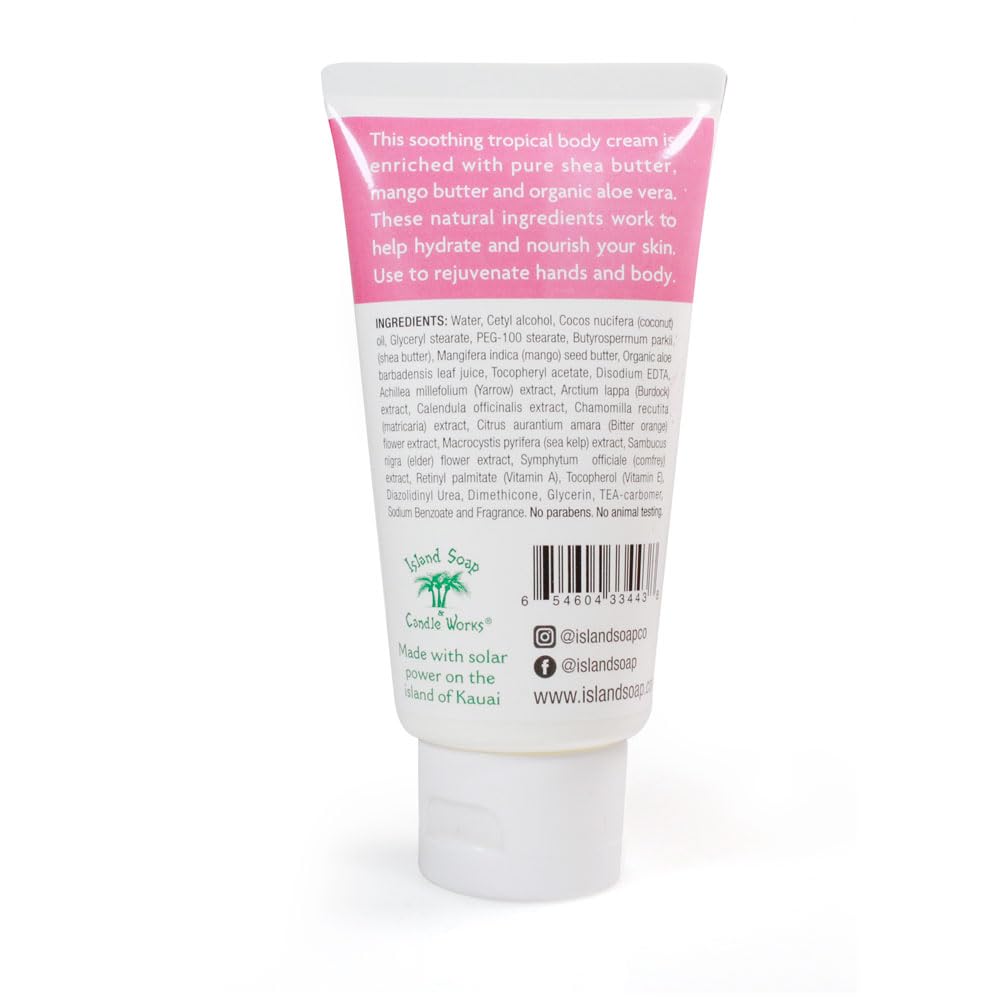 Island Soap Candle Works Shea Butter Body Cream, Island Passion