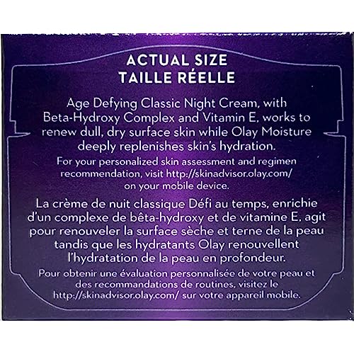 OLAY Age Defying Classic Night Cream 2.0 oz (Packs of 4)