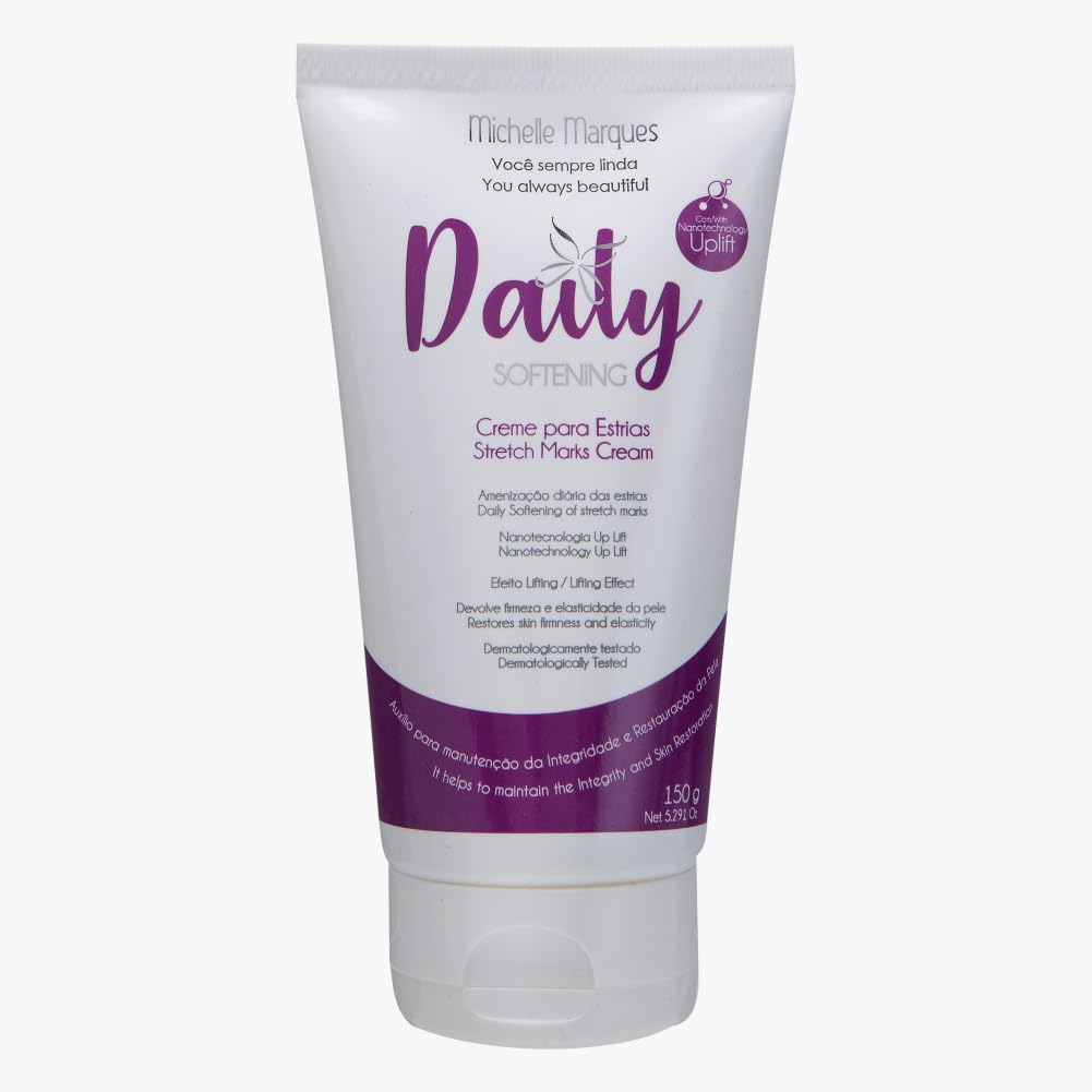 Michelle Marques Stretch Mark Cream, Soften and Reduce the Appearance, Provides Hydration, and Improves Skin Elasticity and Texture, 5.29oz