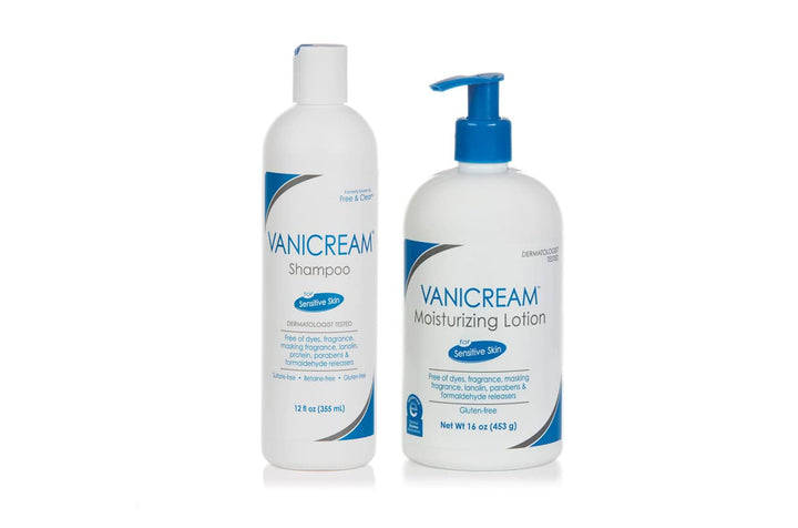 Vanicream Shampoo - 12 Oz & Moisturizing Lotion with Pump - 16 Oz