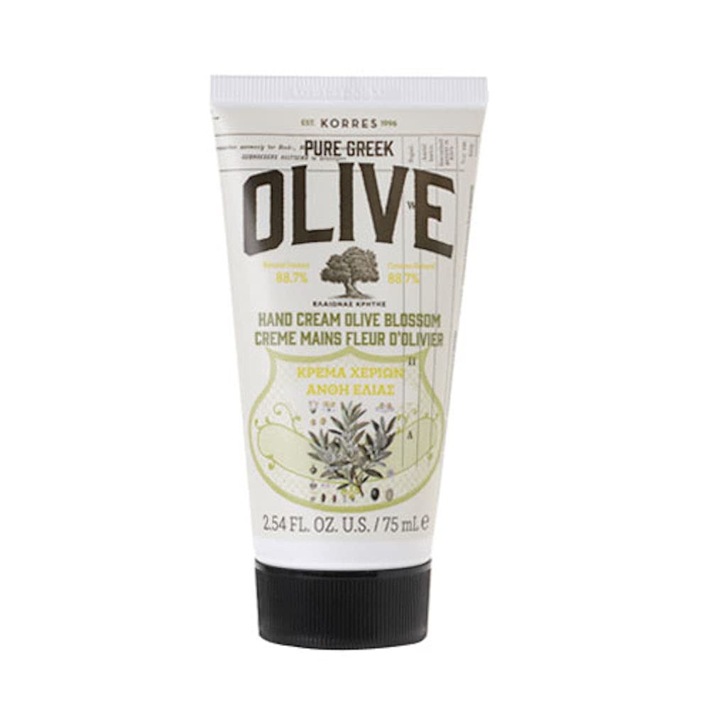 KORRES Olive Blossom Body Care Collection | Pure Greek Olive Shower Gel, Body Cream & Hand Cream, 3 Piece Set