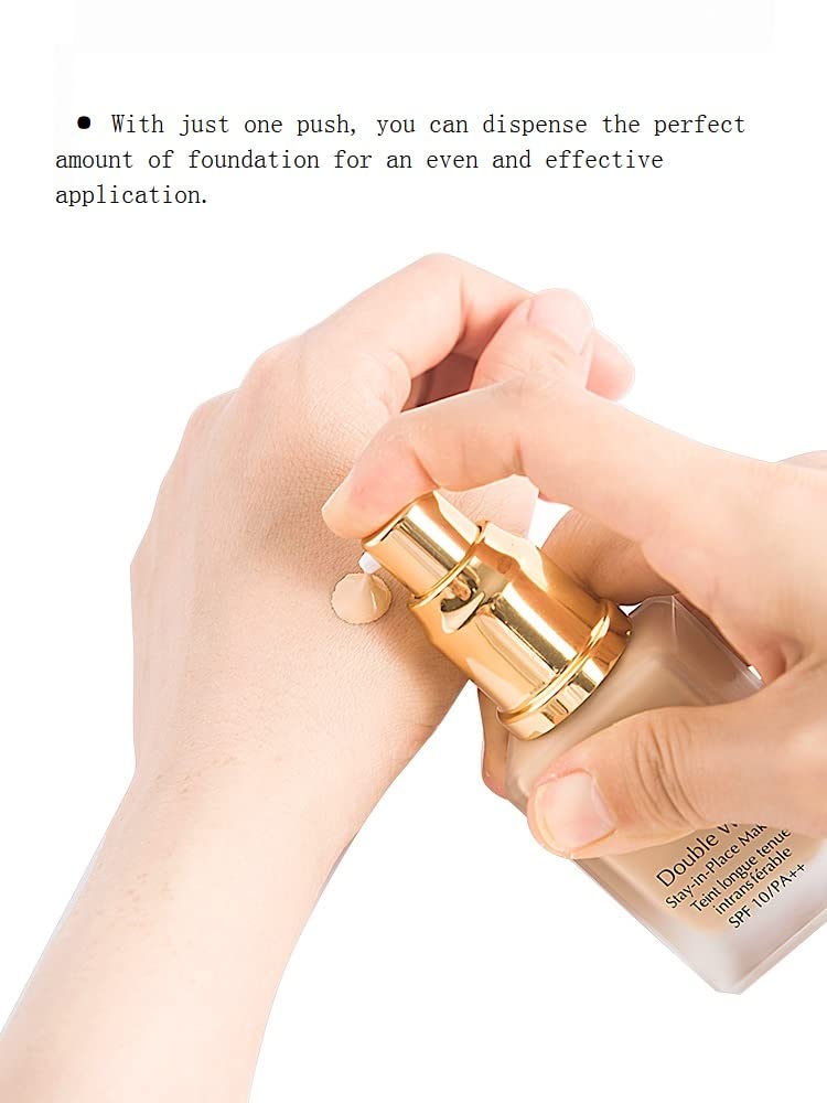 Chris.W Chris.W 2Pack Foundation Pump for Estee Lauder Double Wear Foundation(Gold)