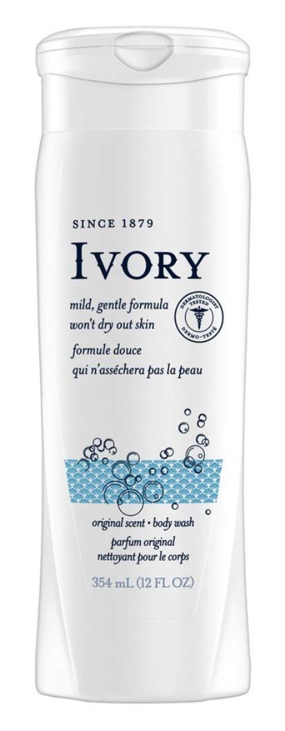 Ivory Mild & Gentle Original Scented Body Wash, 12 Ounce