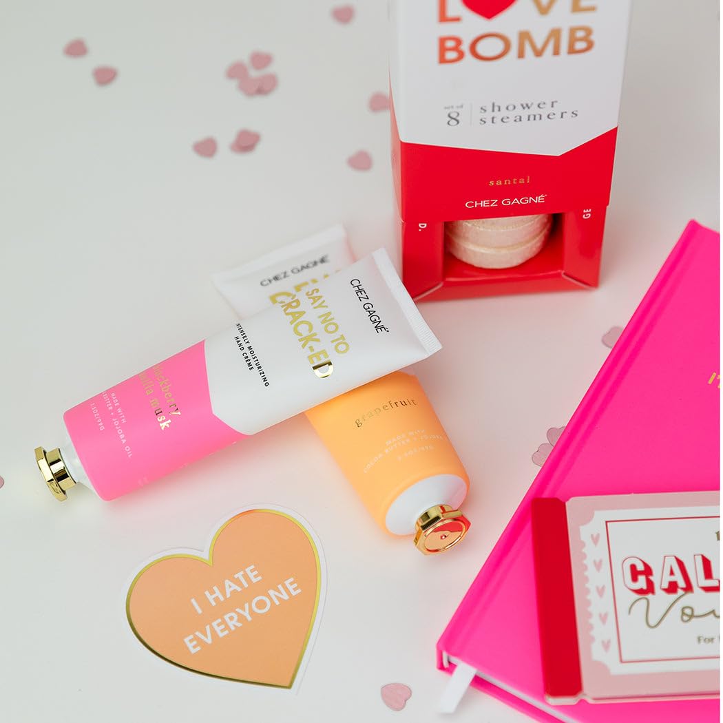 Chez Gagné Intensely Moisturizing Vegan Hand Cream (3.4oz) Jojoba Oil Cocoa Butter- Non-Greasy, Fast-Absorbing, Made In US - Say No To Crack-ed - Hand Crème (3.4oz, Blackberry Vanilla Musk)