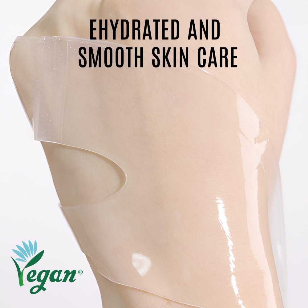 About Me Rice Makgeolli Gel Mask - Hydrating Face Mask with Fermented Rice Wine for Smooth, Bright Skin, Vegan (5 Sheets)