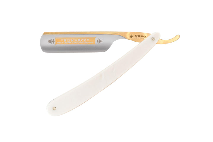 Dovo Bismarck Straight Razor, Pearl Acrylic, 6/8