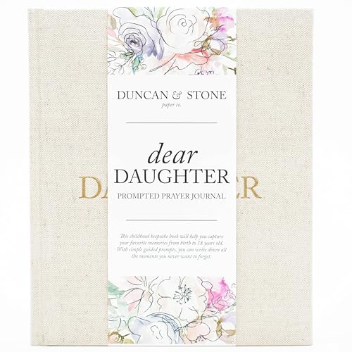 Mother Daughter Journal – Durable Dear Daughter Journal Keepsake – Linen Baby Memory Book - Unique Gifts for Daughter (Cream, 230 Pages)