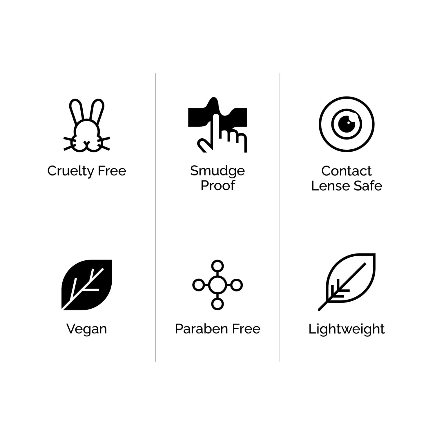 OFIR Smudge Proof Mascara Black | Flake-Free Volumizing Mascara for Instant Volume, Length, and Lift | Lightweight Vegan Mascara for All-Day Wear | Effortless Application for Stunning Lashes