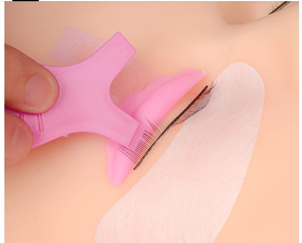 SUKPSY Eyelash Grafting Extension Makeup Set Y Shape Eyelash Brush Eyelash Perm Silicone Pad Eyelash Lash Lift Brush Multifunction Checking Mirror for Eyelash Makeup Tool