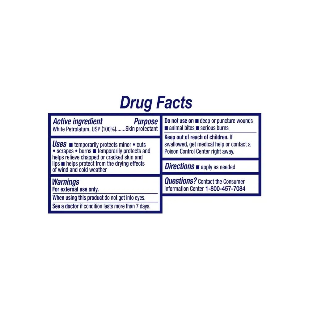 Vaseline Vaseline Petroleum Jelly Twin Pack 2/13 Ounce Net Wt 26 Ounce , 26 Ounce