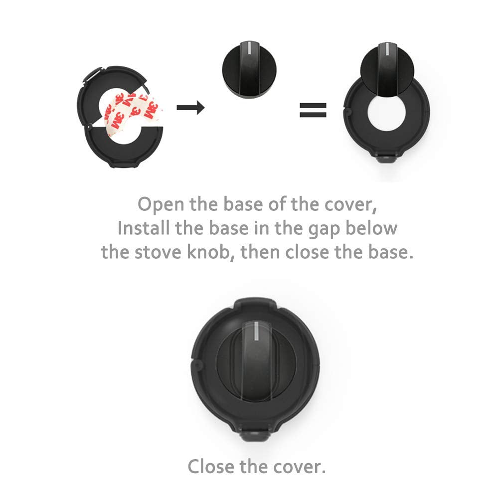 Kitchen Stove Knob Covers, Baby Safety Gas Stove Knob Covers, Protection Locks for Child Proofing - 5 Pack