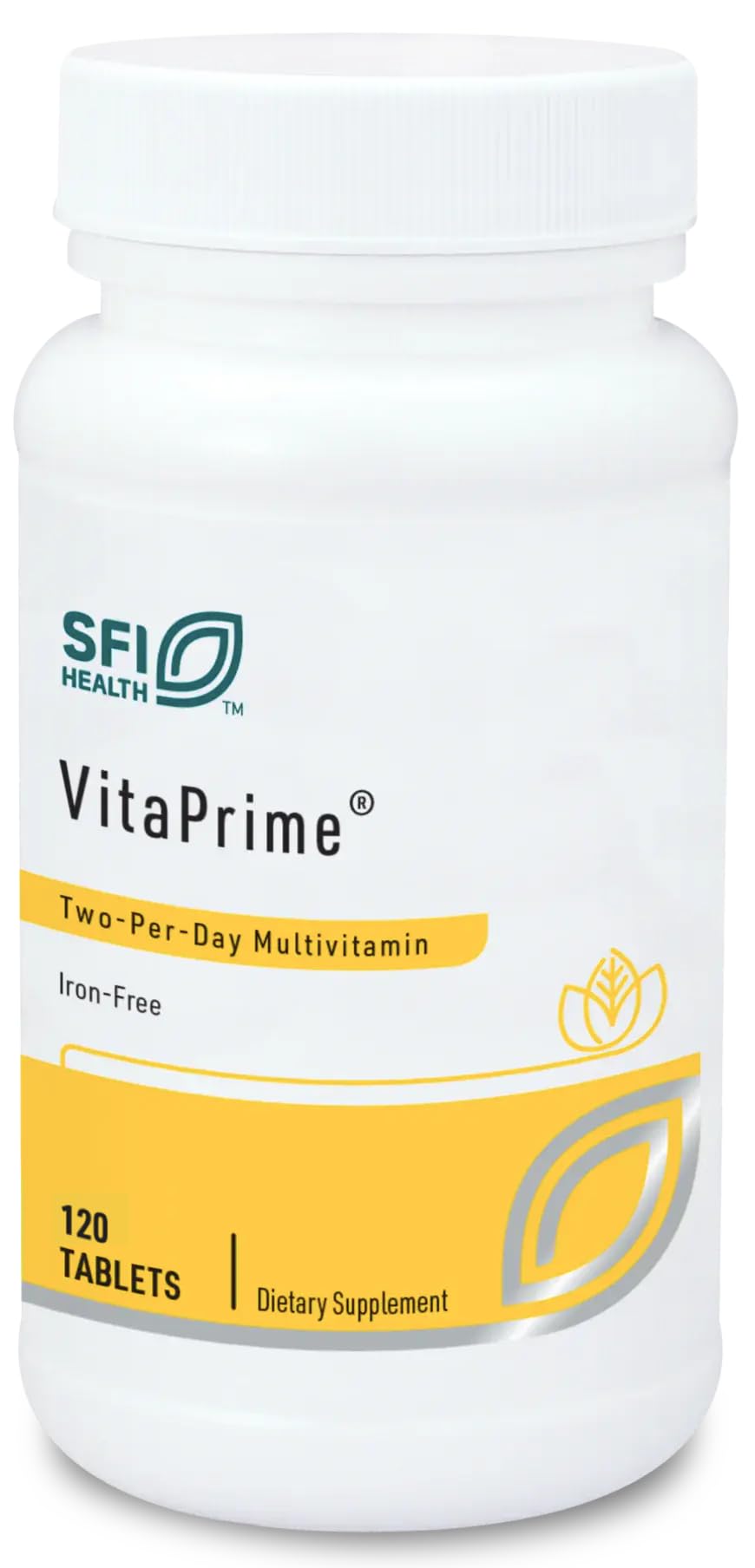 Klaire Labs Vitaprime - Multivitamin & Mineral with B Vitamins, Folate, Antioxidants & Vitamin E - Nutrients to Help Support Energy - Twice Daily, Iron-Free Multivitamin (120 Tablets)