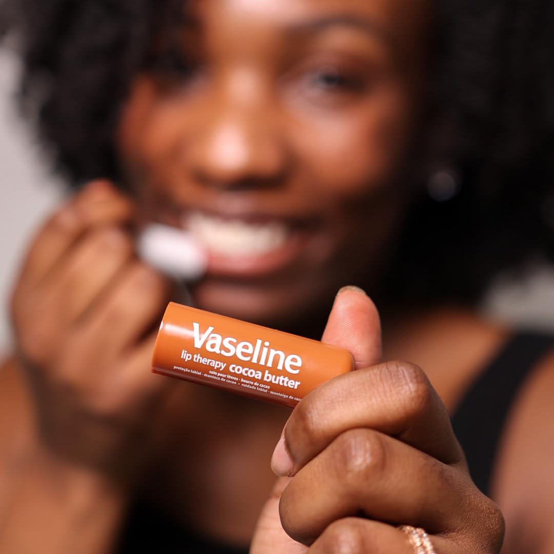 Vaseline Lip Therapy Cocoa Butter Lip Balm, 6 Pack