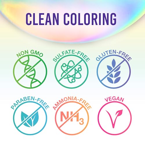 Punky Violet Semi Permanent Conditioning Hair Color | Non-Damaging Hair Dye | Vegan, PPD and Paraben Free | Vibrant Hair Color | Easy To Use | Lasts Up To 35 washes | 3.5oz