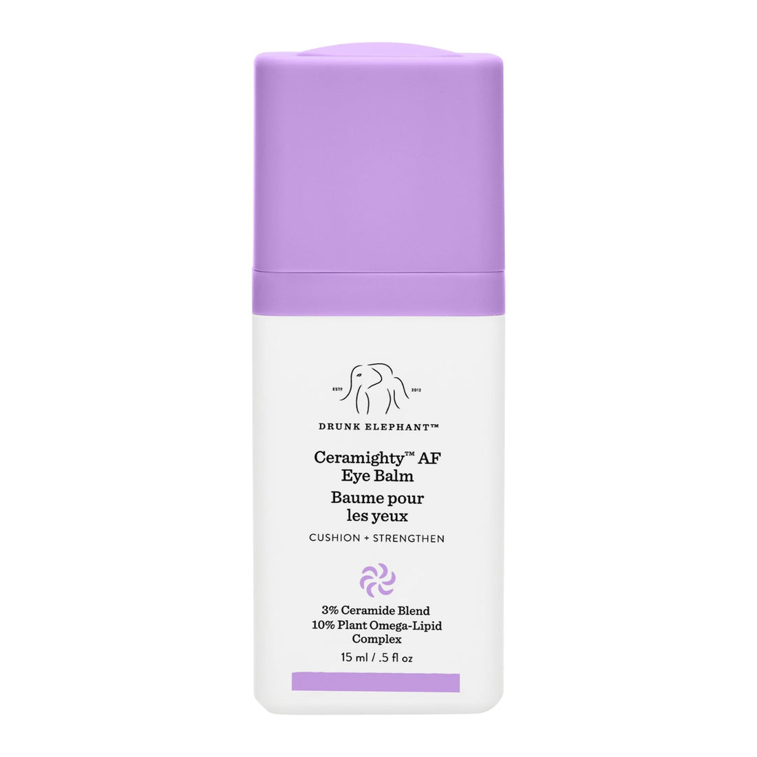 Drunk Elephant Ceramighty AF Eye Balm - 15 ml/.5 fl oz - Moisturizing Eye Cream - Clean Clinical Skincare - Cruelty-Free - Dermatologist-Tested - Free of Essential Oils, Silicones, and Fragrance