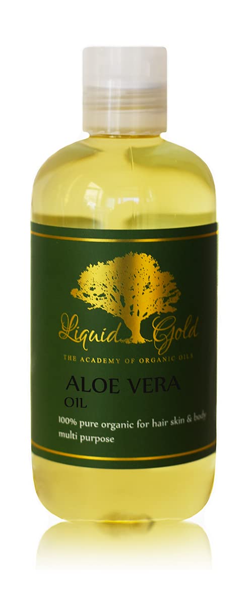Liquid Gold Inc - 8 oz - Premium Aloe Vera Oil - 100% Pure Natural Organic Skin Hair Body Care