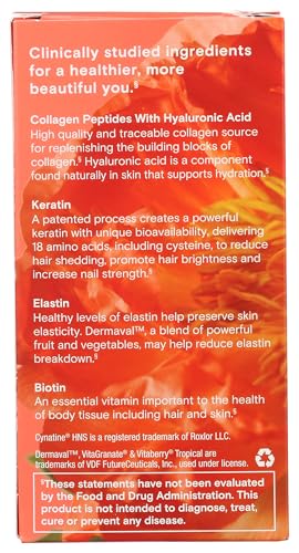 Reserveage Nutrition - Tres Beauty 3 - Supplement for Hair Growth, Skin Care & Nail Care - Collagen Supplement with Keratin & Biotin - Gluten Free - 90 Capsules (30 Servings)