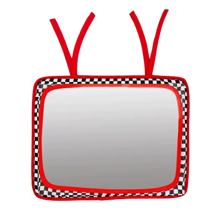 Genius Baby Toys Reversible Crib Mirror With High Contrast Colors - Easy to Attach, Lightweight and Portable - Great for Tummy Time