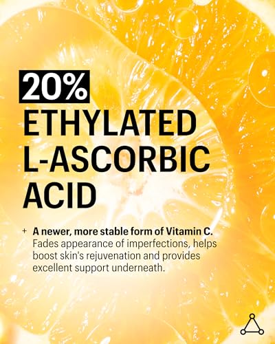 Allies of Skin 20% Vitamin C Serum | Daily Glow & Firming Face Serum | Lightweight Waterless Formula Treats Uneven Tone & Spots | Anti-Aging Support for Smooth, Radiant Skin (1 oz)