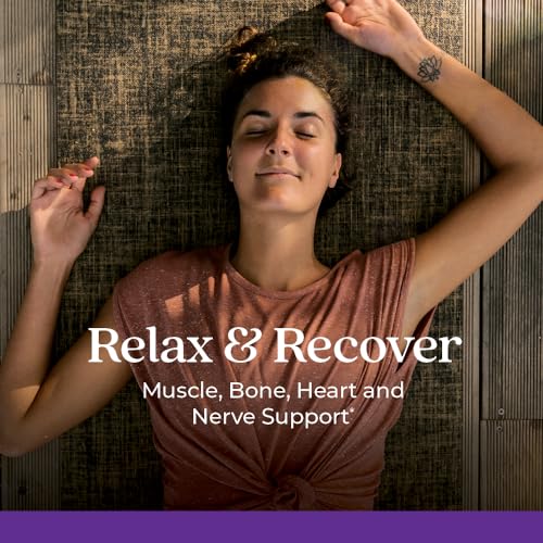 New Chapter Magnesium + Ashwagandha Supplement, 325 mg with Magnesium Glycinate, Calm & Relaxation, Muscle Recovery, Heart & Bone Health, 2.5x Absorption, Gluten Free, Non-GMO - 30 ct (1 Month Supply)