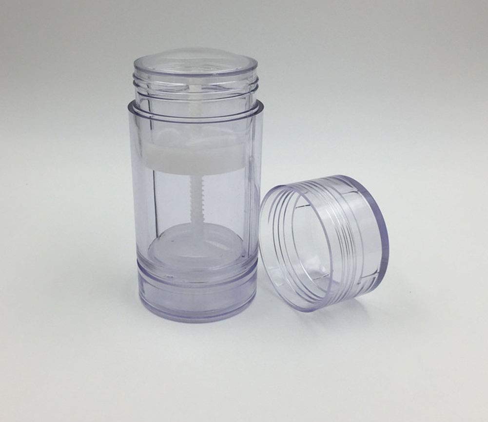 1 Oz(30ml) Twist-up Deodorant Containers,5 Pcs Clear Empty Deodorant Bottles Lip Balm Tubes Fot DIY Travel
