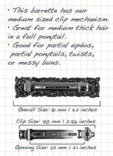 Hair Clip | Barrette | Wildflower | Handmade in the USA by Oberon Design