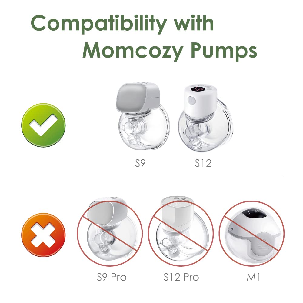 Maymom Flange 17mm Insert Compatible with Medela/Spectra/Elvie/momcozy/tsrete/Willow/Motif Luna/Ameda MYA Breastpump 24mm Breast Shields. Reduce 24mm Niple Tunnel Down to 17mm