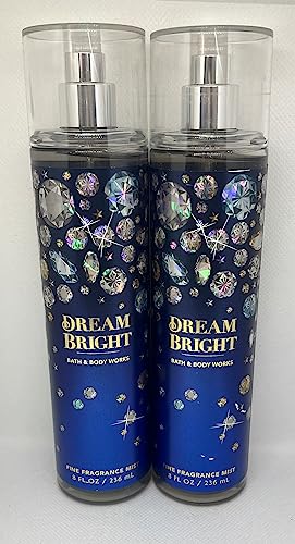 Bath & Body Works Dream Bright Fine Fragrance Body Mist Gift Set 16.0 Fl Oz (Pack of 2)