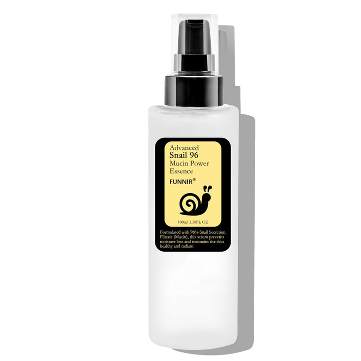 FUNNIR Snail Mucin 96% Essence 100ml, Hydrating Serum for Face with Snail Secretion Filtrate for Dull Skin, Skin care products for All Skin Types