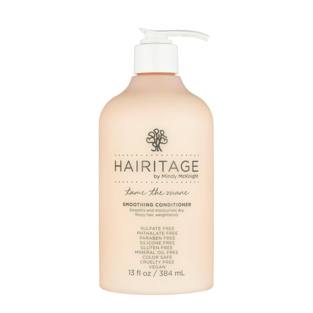Hairitage Tame the Mane Smoothing Hair Conditioner Formulated with Jojoba Oil + Avocado Oil - Fights + Prevents Frizz - Smoothing + Hydrating - Natural Shine + Fortified Hair, 13 fl. oz.