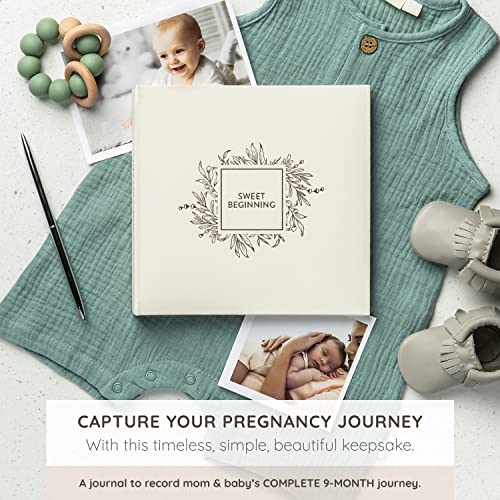 Keepsake Pregnancy Journal to Cherish Forever - A Pregnancy Book to Capture Every Milestone of Mom & Baby’s 9-Month Journey - Pregnancy Baby Journal For Expecting First Time Moms & Experienced Moms