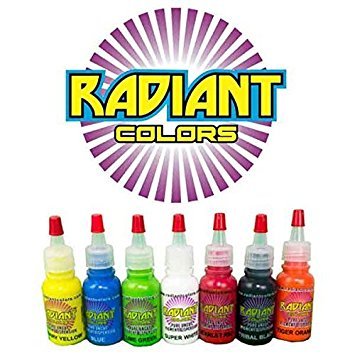 Tattoo Ink Radiant Colors 7 Color 1/2oz Primary Set - MADE IN THE USA