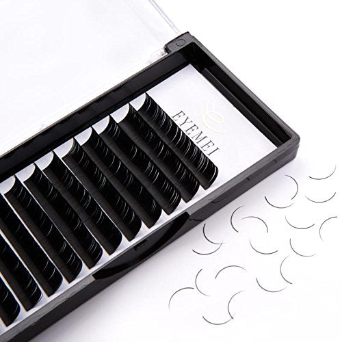 Eyelash Extensions 0.15mm C Curl 17mm Faux Mink Lash Extension Supplies Natural Individual False Eyelashes Professional Perfect Salon Use by EYEMEI (0.15-C-17mm)