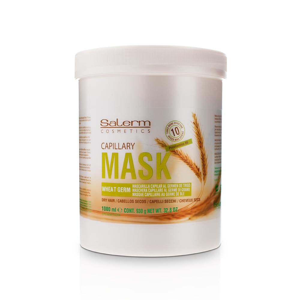 Salerm Mascarilla Capilar Wheat Germ Conditioning Treatment Mask, 33.7 Oz / Liter