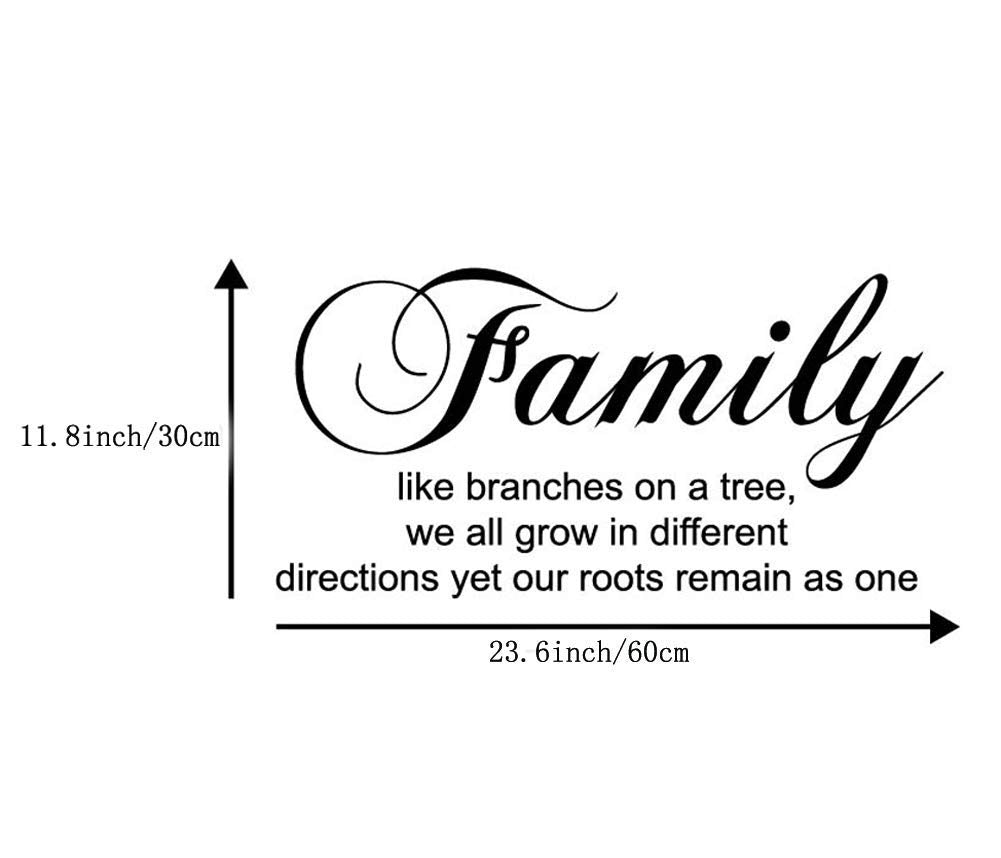 Family Like Branches on a Tree Wall Sticker Removable Home Decor Art Stickers (Family Tree)