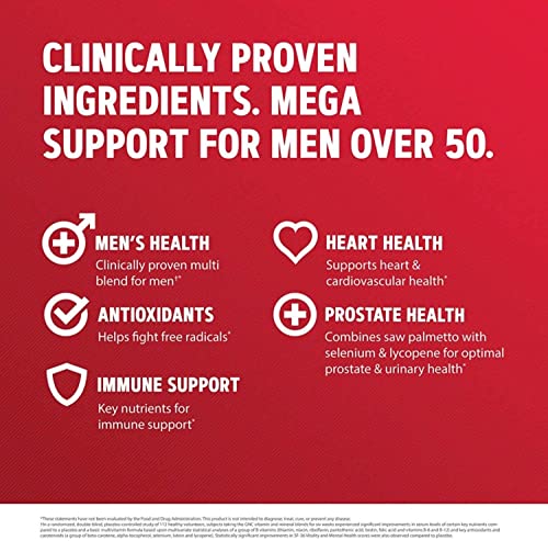 GNC Mega Men 50 Plus One Daily, 60 caps