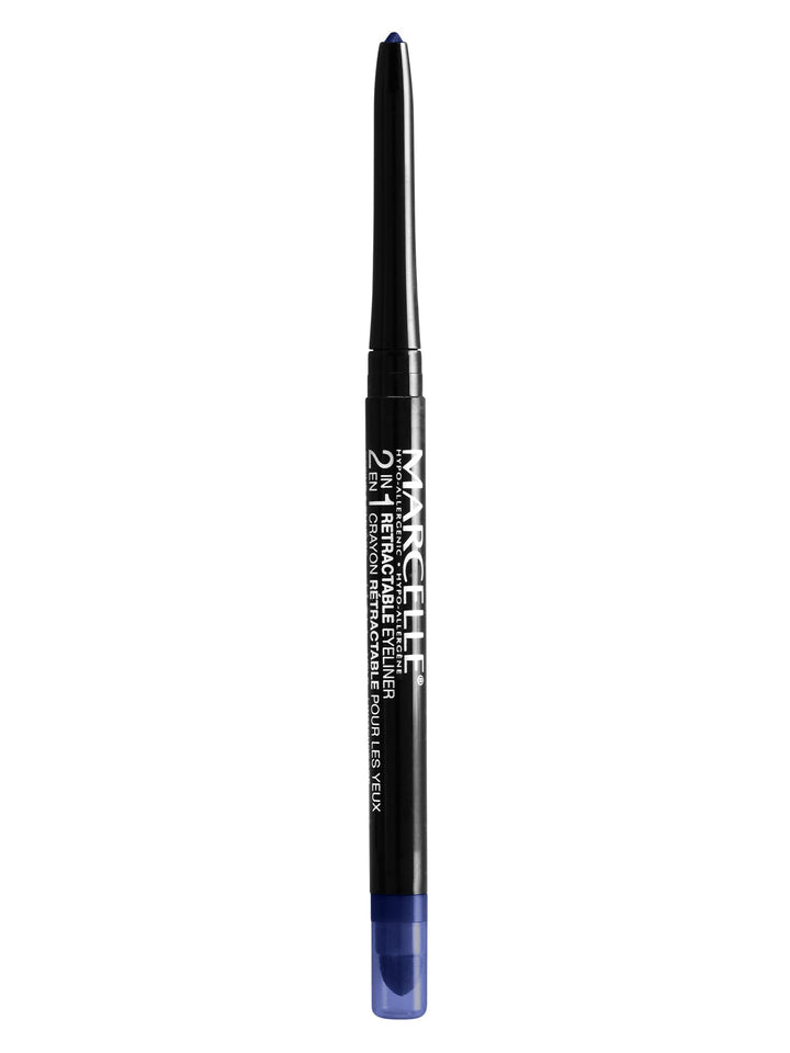 Marcelle 2-in-1 Retractable Eyeliner, Midnight Blue, Hypoallergenic and Fragrance-Free, 0.01 oz