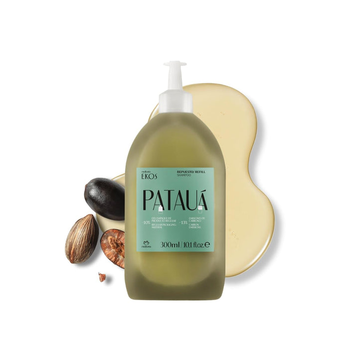 natura Ekos Patauá Hair Anti-Breakage Restrengthening Shampoo Refill - Prevent Hair Loss - Fortify Roots & Strands - Vegan Hair Care - Brazilian Beauty Secrets - Personal Care - 10.1 fl oz (300ml)