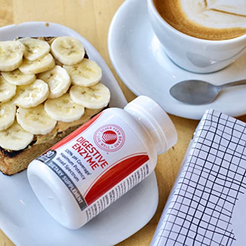 Silver Fern Brand Ultimate Digestive Enzyme Supplement - 1 Bottle = 90 Capsules - High Potency, Multi Enzyme - Digestive Comfort & Food Tolerance - Hemicullulase, Peptidase, Maltase, More