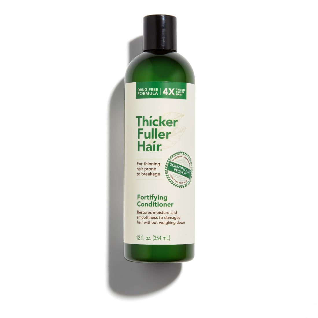Thicker Fuller Hair Fortifying Conditioner - Moisturizing Conditioner for Women - Lightweight, Natural Formula - Hair Smoothing Conditioner - 12 oz