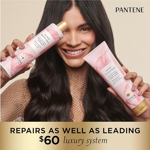 Pantene Nutrient Blends Miracle Moisture Boost Rose Water Conditioner for Dry Hair, Sulfate Free, 8 Fl Oz