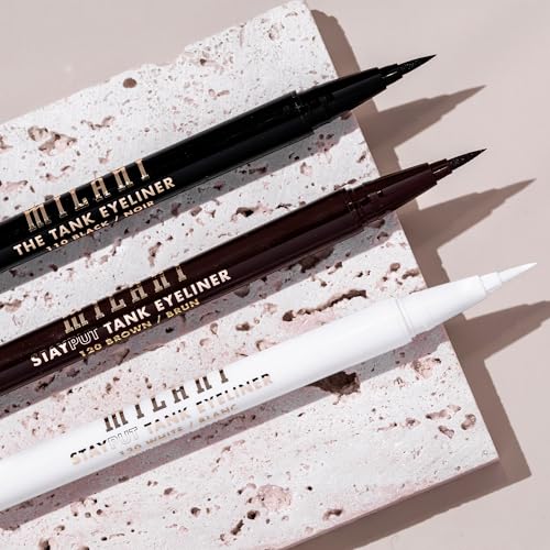 Milani The Tank Liquid Eyeliner - No-Skip Liquid Eyeliner Pen, Waterproof Formula, Makeup Pen, Long Lasting & Smudgeproof - 130 White