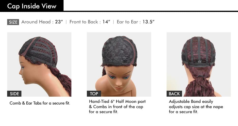 Zury SiS Synthetic Sassy Half Moon Deep 6 Part Wig - HM-H MODA (SOM RT27/30)