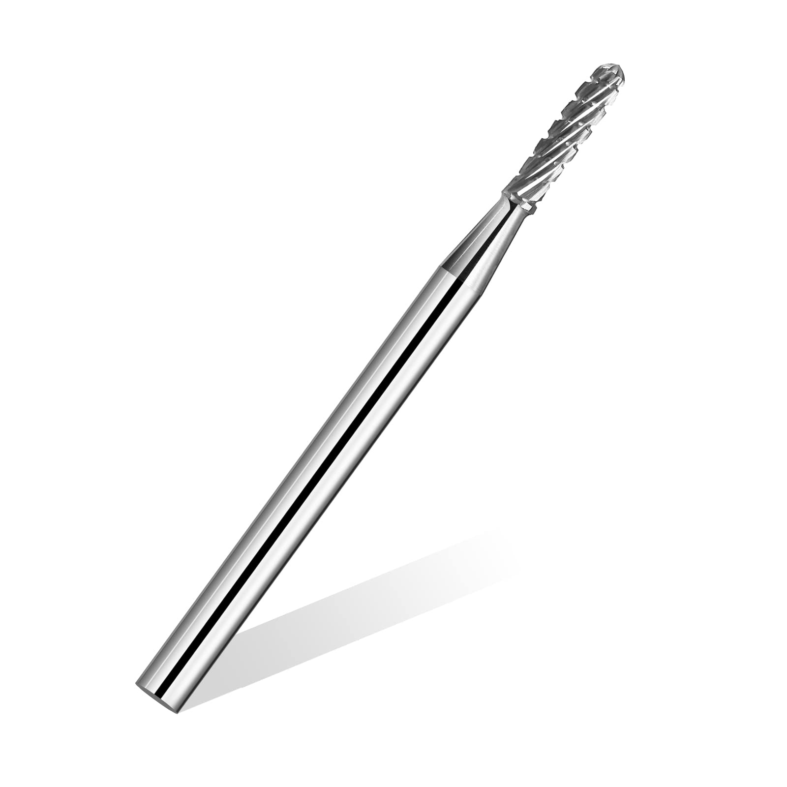 NMKL38 Safety Nail Drill Bits Tungsten Carbide Rotary Burrs Cuticle Clean for Nail Salon Manicure Tools 3/32 Grain Shaped for Electric Nail File Machine