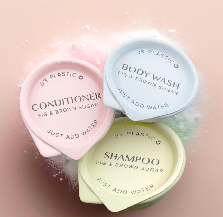 Hotel Emporium ECO POD Sustainable Powder-Based Amenities TSA Compliant | Shampoo, Conditioner, & Body Wash (Pack of 36)