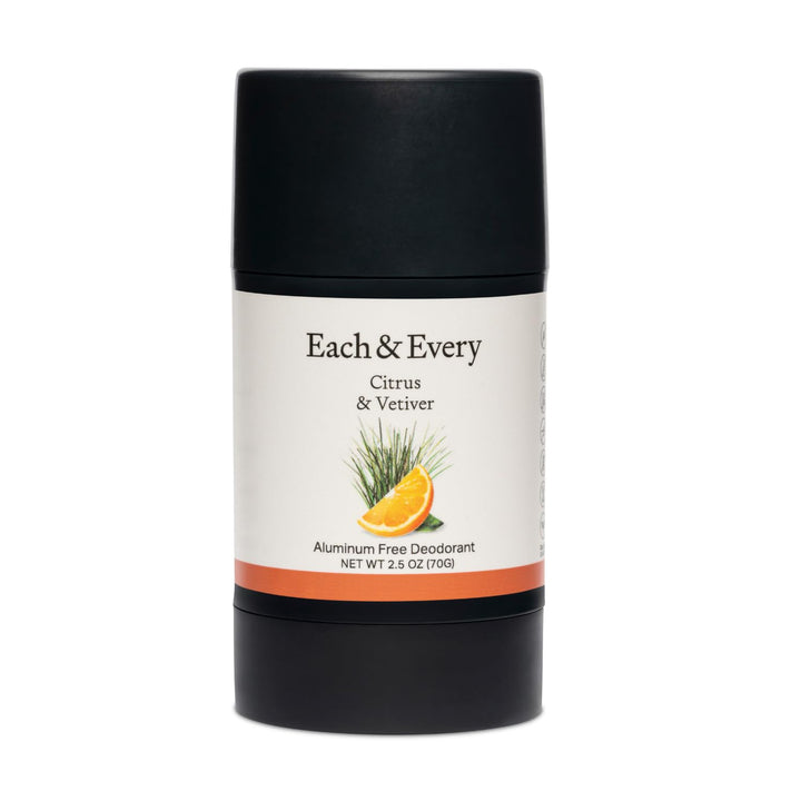 Each and Every All Natural Deodorant Stick, Citrus Vetivert