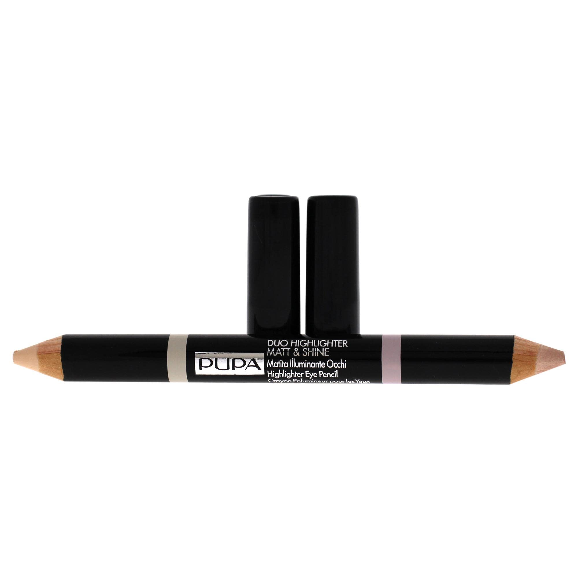 Pupa Duo Highlighter Matt & Shine, Illuminating Eye Pencil (001 BEIGE)