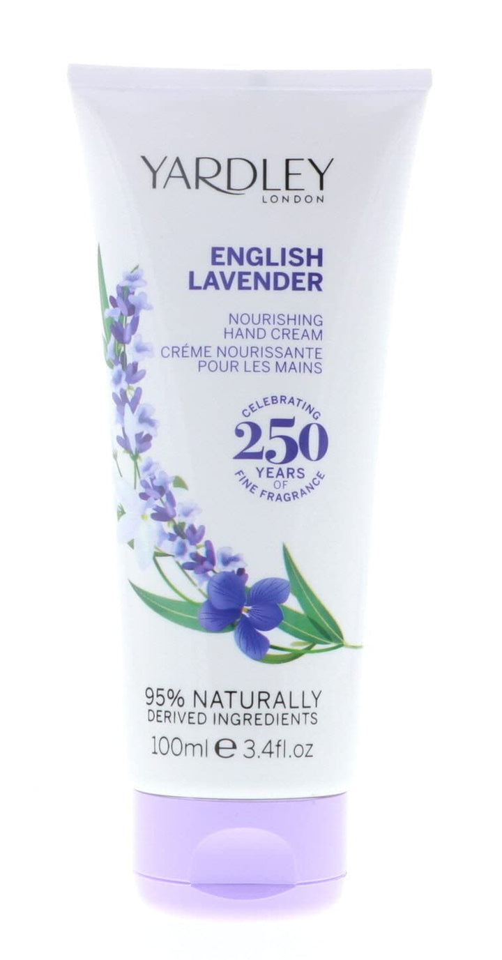 Yardley of London English Lavender Hand and Nail Cream for Women, 3.4 Ounce
